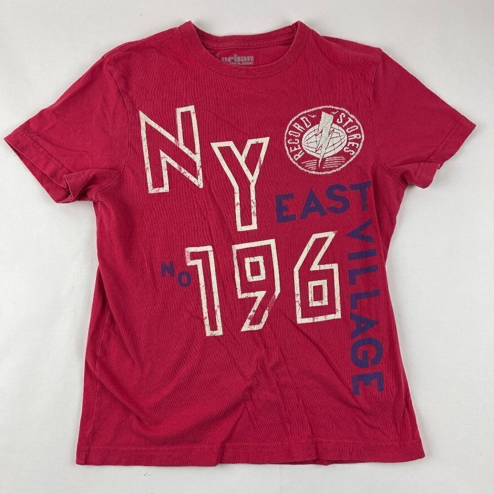 Urban Pipeline Tshirt Boys Mens Small Red Crew Neck Short Sleeve